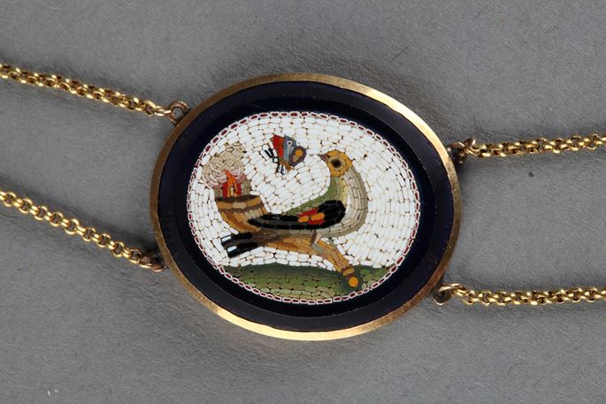 Gold necklace with micomosaic, Early 19th century | MasterArt